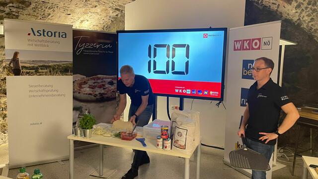 In 120 Sekunden schafften sie es sogar, eine Pizza zu backen.  | Foto: RegionalMedien NÖ