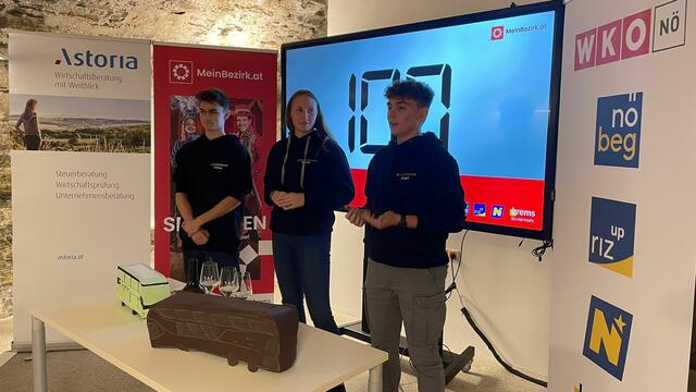 "Tour de Vino" heißt das Konzept der drei Jungen von der HAK Krems.  | Foto: RegionalMedien NÖ