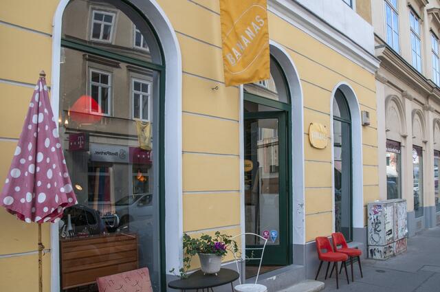 "Bananas" findet man in der Kettenbrückengasse.
