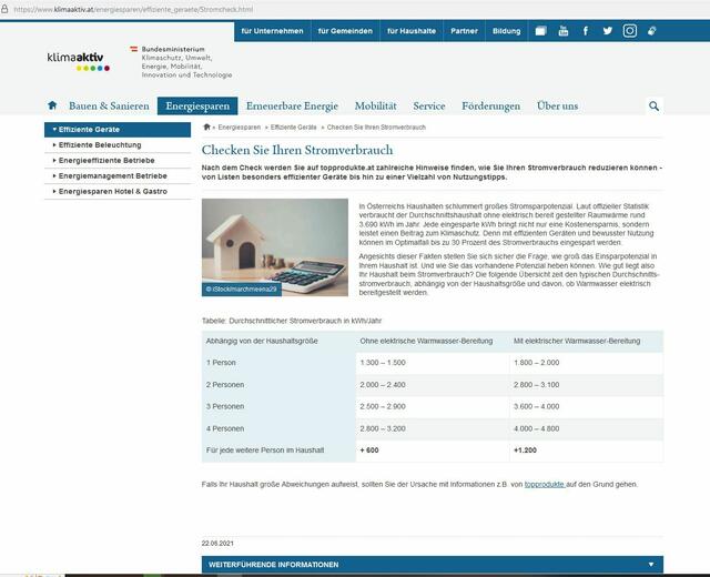 Österreichische Hinweise zum Stromverbrauch vom Bundesministerium für klimaschutz, bitte auch die deutsche Version, die folgt, beachten.
Hier kann dann eindeutig gesagt werden: "Ein Bild sagt mehr als 1.000 Worte".