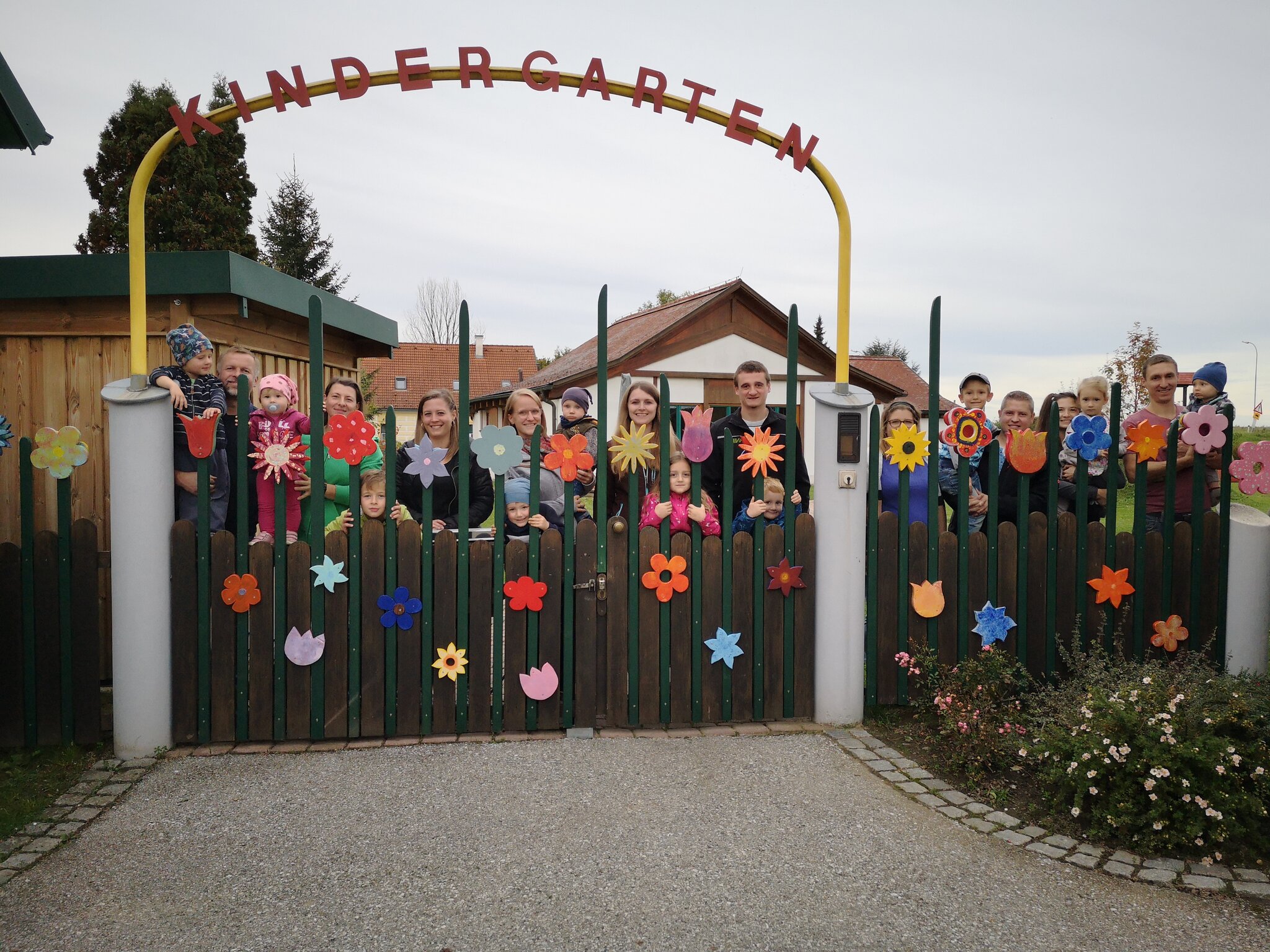 Neuer Gartenzaun für Kindergarten Großglobnitz - Zwettl
