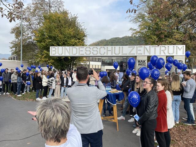 Grund zur Idee eines EU-Zebrastreifen war auch der alljährlich stattfindende Erasmus Day. | Foto: RegionalMedien Steiermark/Hofmüller