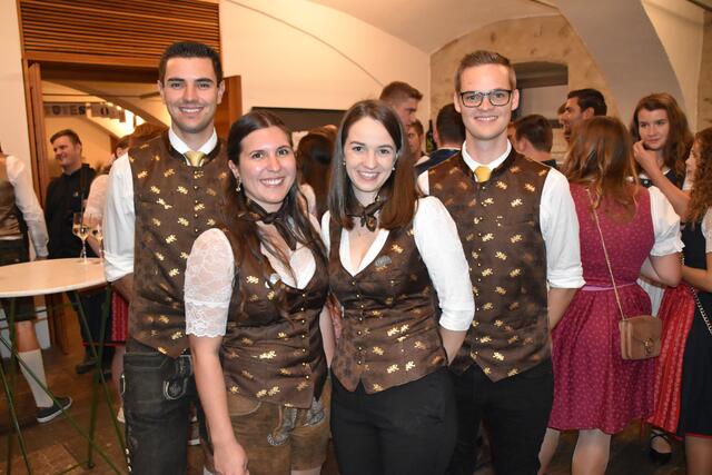 Der Obmann der Bezirks-Landjugend Thomas Schultermandl, Mädlleiterin Kerstin Bischof, Mädlleiterin-Stellvertreterin Lisa Dohr und Obmann-Stellvertreter Matthias Schilcher (von links) | Foto: Teferle (37)
