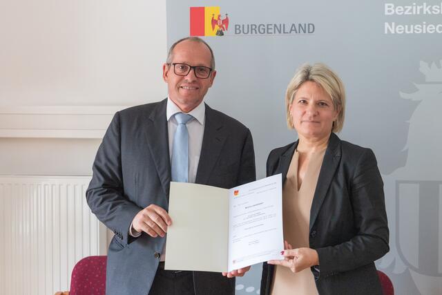 Hornek (l.) hofft auf weiterhin gute Teamarbeit im Gemeinderat von Kittsee. | Foto: Friedrich Radlspäck