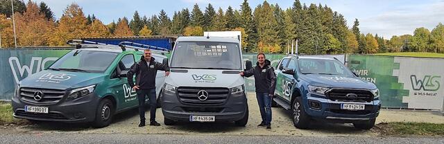 Die langjährigen Mitarbeiter Christoph Pfeffer (r.) und Benedikt Kalkbrenner vom WLS-Bau in Schäffern. | Foto: WLS-Bau