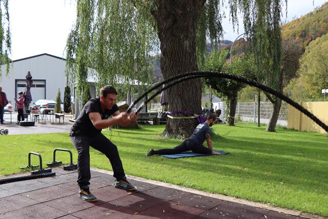 Trainer Philipp Grohmann und Alexander Trömer voll in ihrem Element. | Foto: Franziska Pfeiffer