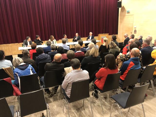 Zahlreiche Interessierte verfolgten die Podiumsdiskussion unter dem Titel „Zeit für Entscheidungen“. | Foto: Universität Innsbruck