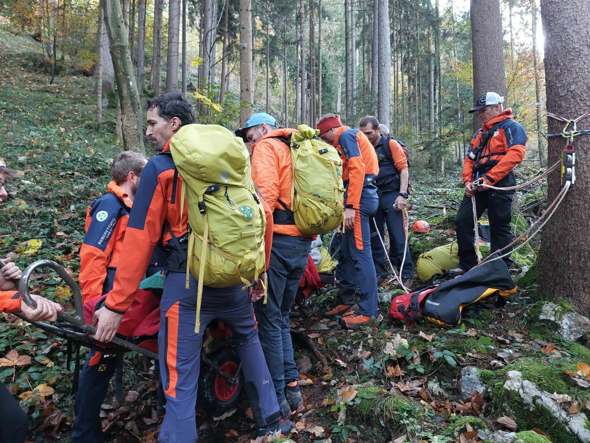 Bergrettungseinsatz Verletzte Touristin bei Gollinger Wasserfall