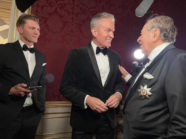 Auch Alfons Haider samt Begleitung war unter den Festgästen - die beiden nahmen am Haupttisch Platz. | Foto: Kautzky