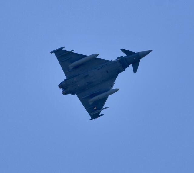 Eurofighter Überschalltraining. | Foto: Franziska Dostal