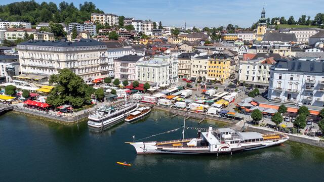 Der Gmundner Wochenmarkt wird nächste Woche auf Montag, 31. Oktober, vorverlegt. | Foto: Stadtgemeinde Gmunden
