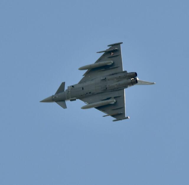 Eurofighter Überschalltraining. | Foto: Franziska Dostal