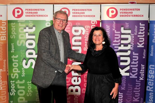 Heinz Hillinger mit seiner designierten Nachfolgerin Birgit Gerstorfer. | Foto: PVOÖ