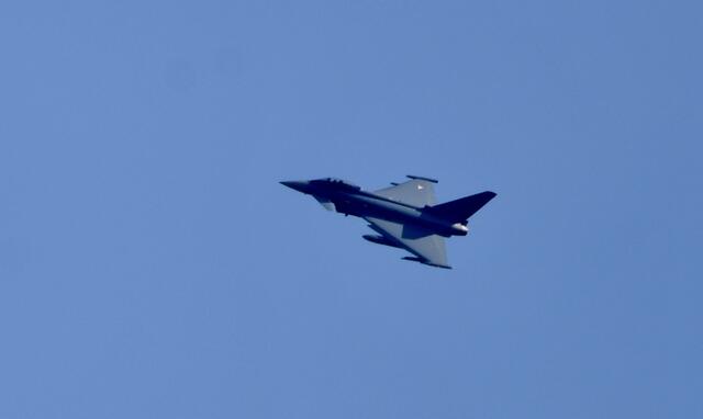 Eurofighter Überschalltraining. | Foto: Franziska Dostal