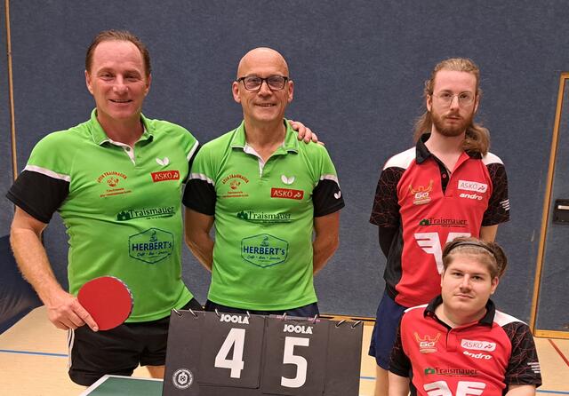 von links Horst Zangl, Harald Schörgmaier (TRAM 2); 
Tom Doberenz, Caha Patrick (TRAM3) 