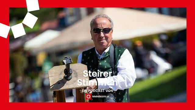 Josef Kuss im Einsatz mit seiner berühmten dreibeinigen Leiter. | Foto: Fred Lindmoser