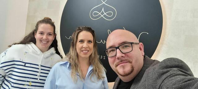 Betriebsbesuch: Bea Ulreich, Carina Szauer, Florian Dominik Piff | Foto: Junge Wirtschaft