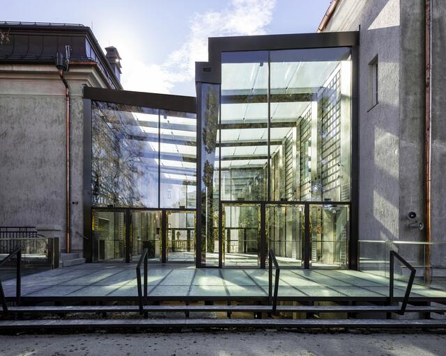 Das neue Foyergebäude vom Mozarteum  | Foto: Andrew Phelps