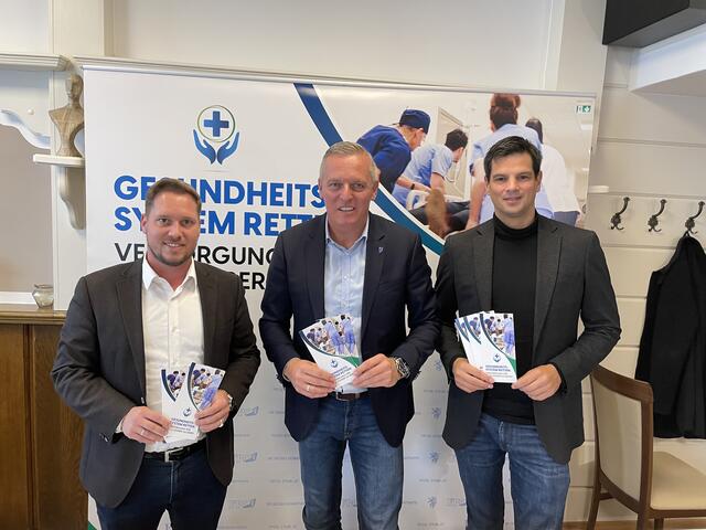 Marco Triller, Mario Kunasek, Hannes Amesbauer (v. l.) | Foto: Endthaler