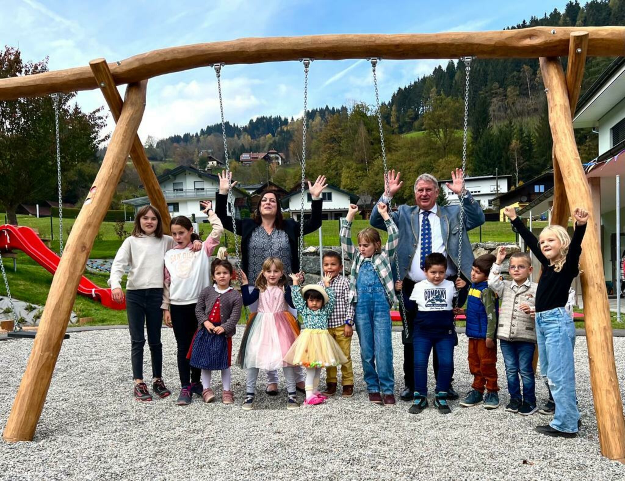 Eröffnung Kindergarten Afritz: Hier ist jede Menge Platz zum Austoben