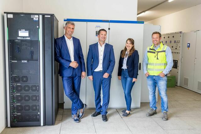 Dejan Vlajic, Account Manager IT Sales Channel Electrical Sector, Eaton Industries (Austria) GmbH, und Johannes Haberl, technischer Leiter bei Mayr-Melnhof Holz Gaishorn GmbH | Foto: privat