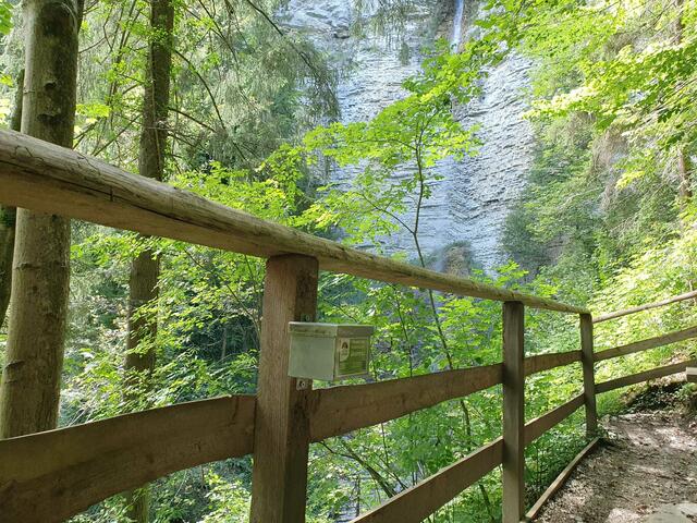 Tennengauer Wanderpass Stempelbox Schleierfall Kuchl | Foto: Tennengauer Bettenservice