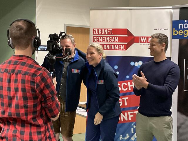 Die Freude ist groß beim Team "Xunt", das sich ein Finalticket geholt hat.  | Foto: RegionalMedien NÖ