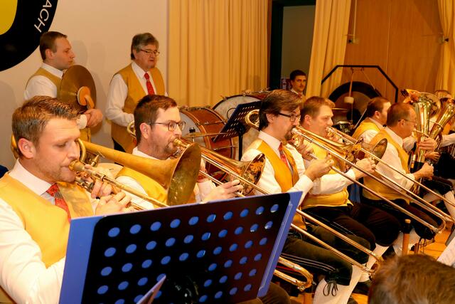 Posaunensatz der Marktmusikkapelle Gallspach beim Jubiläumskonzert 2022