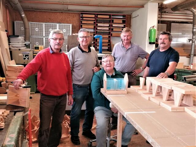 Bergwächter der Ortseinsatzstelle Straden: Walter Kargl, Karl Lenz, Josef Gether, Siegfried Gether und Erwin Ranz (v.l.) | Foto: Karl Lenz 