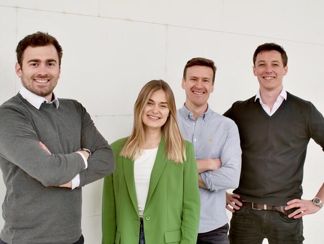 Der Vorstand von "Thinkubator": Bastien Huber, Alexandra Kick, Initiator Felix Ambros und Benjamin Frahndl (v.l.). | Foto: Thinkubator
