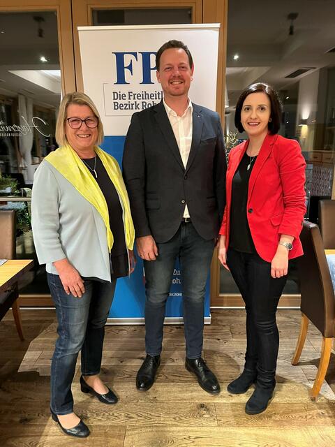 (V. l.) Ulrike Wall, Gerhard Kaniak und Stefanie Hofmann. | Foto: FPÖ Bezirk Rohrbach