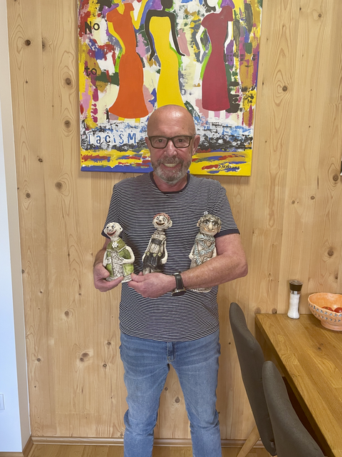 Martin Ganselmaier mit seinen Schrullis. | Foto: MeinBezirk.at