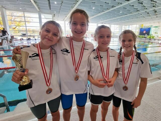 Dritter Platz für das SVV-Staffelteam 9 - 11 Jahre über 4 x 100 m Lagen