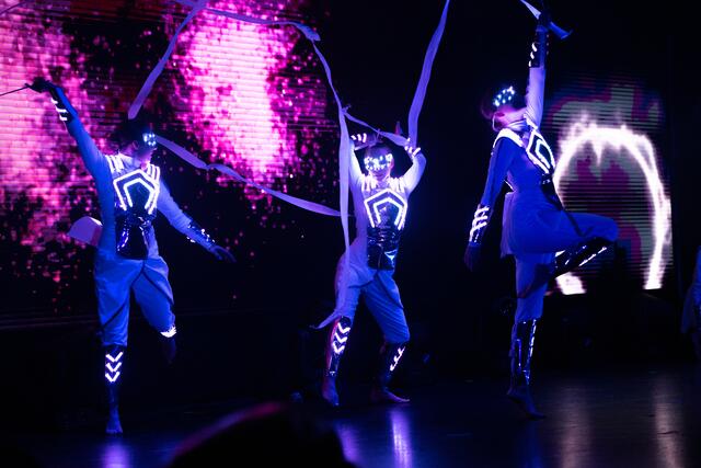 Eine Show die für Furore sorgte – die interaktive Licht- und Tanzshow als eines der Highlights an diesem Abend.
