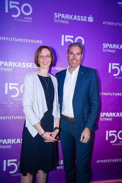 Sonja Settari und Vertriebsdirektor Christian Frisch (beide s Bausparkasse) genossen den Abend in vollen Zügen.