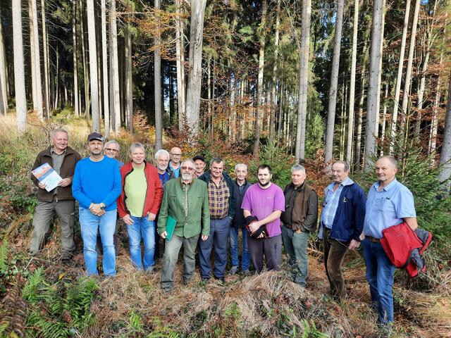 Die Waldbesitzer der Kleinregion Waldviertler Kernland informierten sich im Oktober bei drei Exkursionen über Themen wie Klimawandelanpassung, Grenzfindung und Einfluss der Jagd. | Foto: Waldviertler Kernland