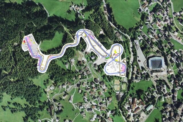 Der umstrittene Eiskanal in Corina. | Foto: Voci di Cortina