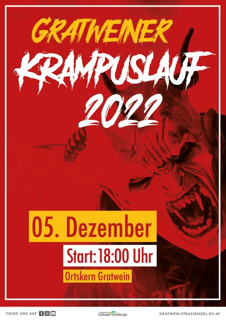 Krampuslauf Gratwein im Ortszentrum mit rund 2.000 Besuchern.