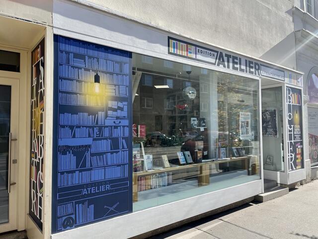 Das Büro der Edition Atelier in der Nußdorferstraße 62 fungiert auch als Buchhandlung. 
 | Foto: Edition Atelier