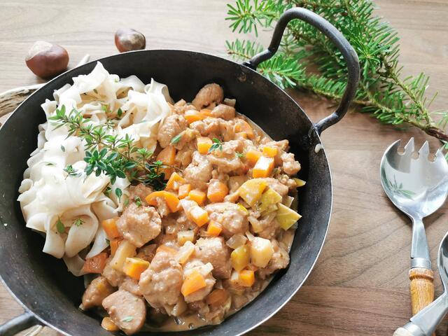 statt Wildfleisch wird österreichisches Sojageschnetzeltes verwendet | Foto: Katrin Ebetshuber