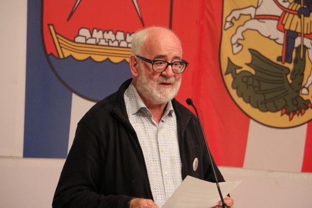 "Courage und der Wille zur Wahrheitsfindung - unverzichtbar gerade heute" appelliert der Luxemburger Guy Dockendorf, Präsident des Internationalen Mauthausenkomitees.  | Foto: Claudia Haunschmied