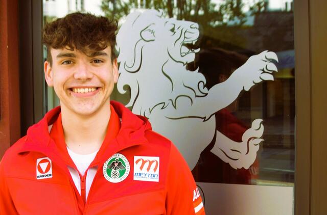 BEZIRKSBLÄTTER-Sportgespräch mit Dominic Einwaller in Kufstein über das vergangene Jahr und seine Ziele als Sportsoldat. | Foto: Schwaighofer