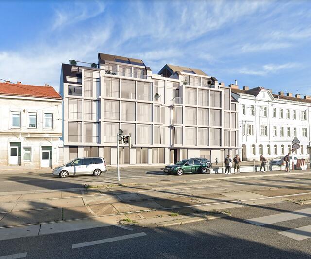 So soll das neue Wohnhaus in Floridsdorf bald aussehen. | Foto: VMF Immobilien GmbH