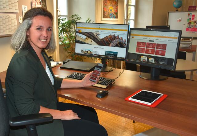 Anny Frankelin vom Stadtmarketing: "Mittlerweile surfen fast zwei Drittel der Besucher der Homepage bereits via Smartphone und Tablet, Tendenz steigend" | Foto: Stadtmarketing