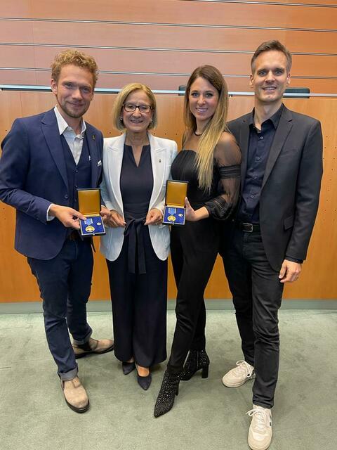 Thommy, LH Mikl-Leitner, Amélie, Manager René Voak | Foto: Reichl