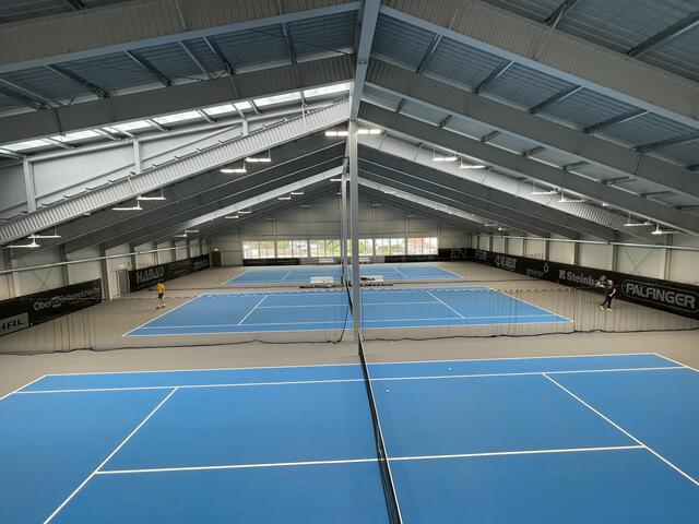 Hardcourt-Plätze in der Tennishalle Mauthausen. | Foto: BRS