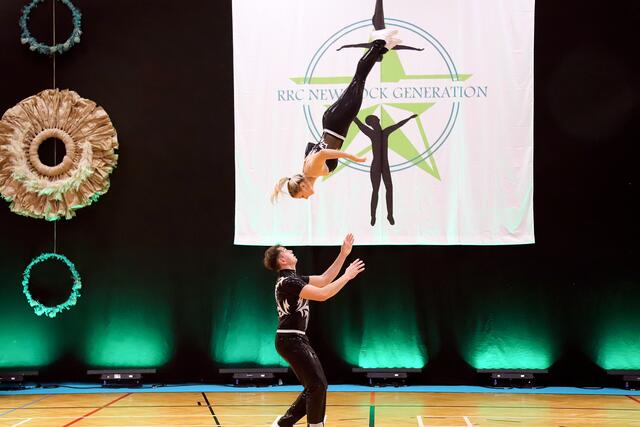 Nicole Schojer und Sandro Spendier vom Jailhouse RRC Villach holten sich den Staatsmeistertitel in der Königsklasse der Rock'n'Roll Akrobatik - der Main Class Free Style