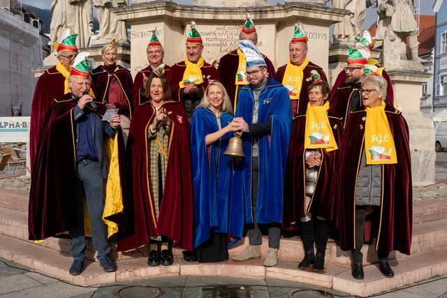 Die Leobener Faschingsgilde läutete den Fasching am 11.11. um 11.11 Uhr ein. | Foto: Klaus Pressberger