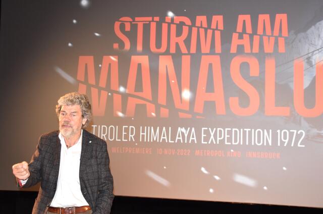 Auch Reinhold Messner blickte bei der Film-Premiere auf die Tragödie im Jahr 1972 zurück. | Foto: BB/Steger