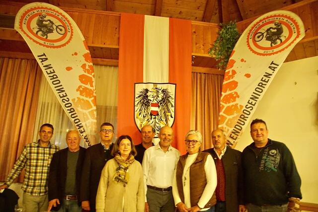 Der neu gewählte Enduro Senioren Austria-Vorstand.